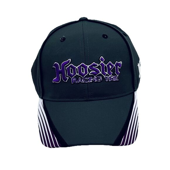 Hoosier Racing Tires Gray & Purple Embroidered Strapback New without tags - Picture 1 of 6